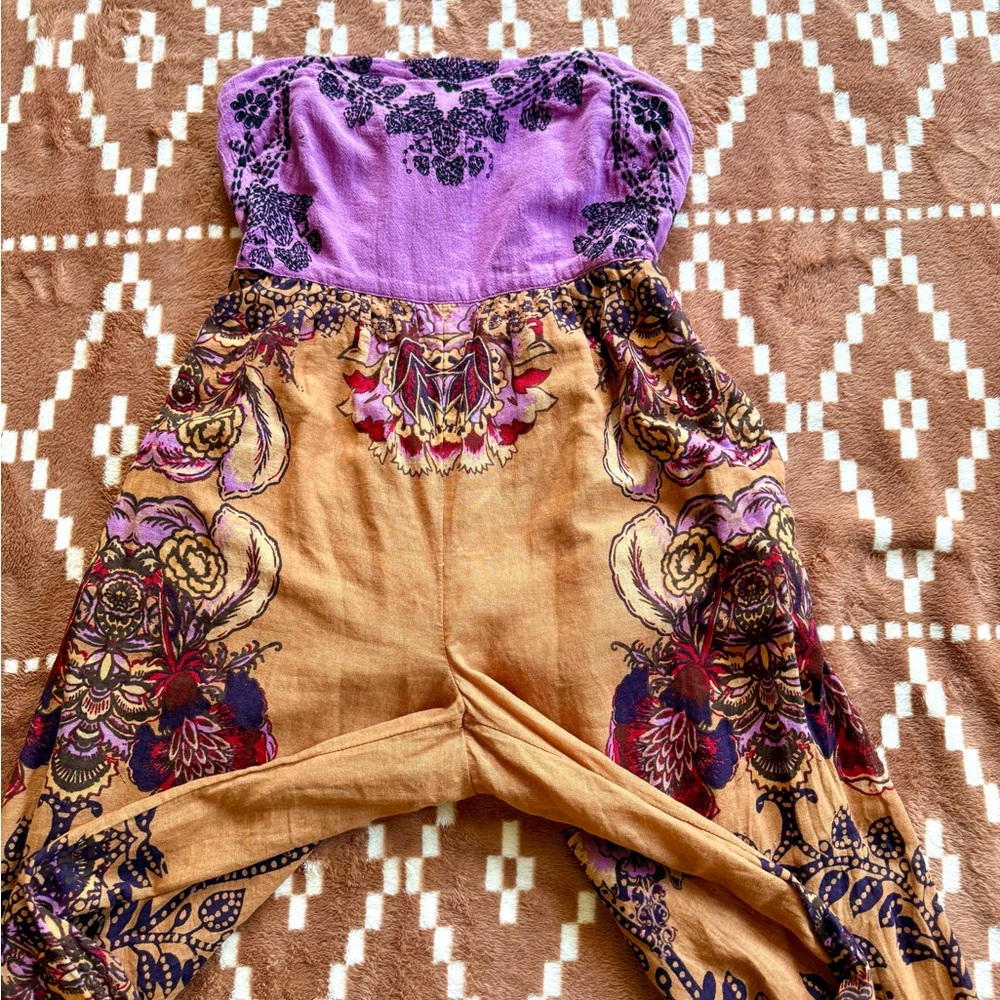 Free People Indio Sun Jumpsuit in Golden Combo - Picture 12 of 16